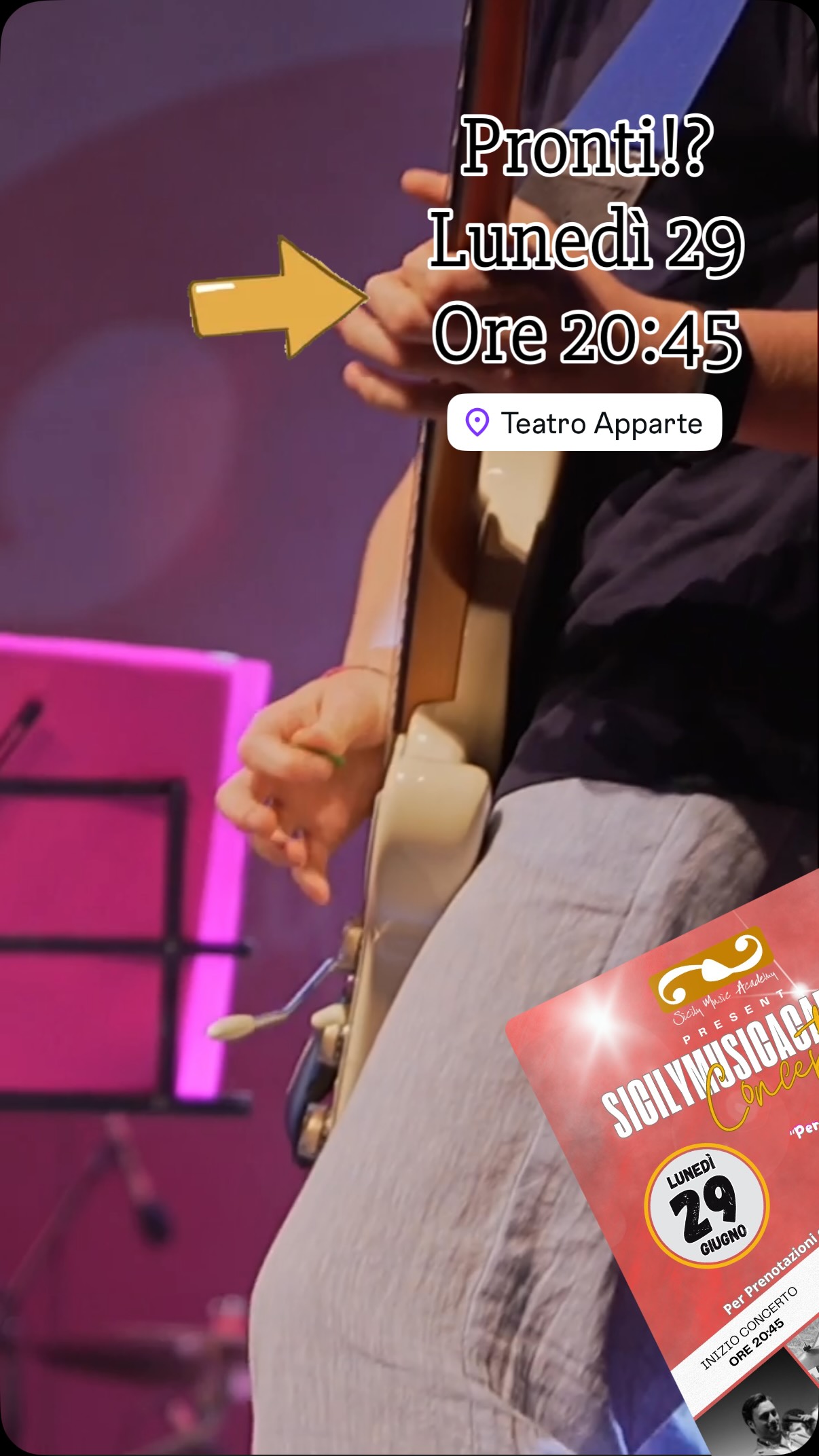 -7 😎 ARE YOU READY?
Lo stiamo aspettando da mesi… Una festa imperdibile 🥳💪🏻😎 #concertodifineanno #2k26 
——————————————
@manu.mongiovi @nino_romano80 @davide.cutrona89 @sicilymusicacademy @isasalamone @franciborgia @valeriojazzbass @__martinaromeo__ @_clair_jzz_ @marzia_guli @andctarus @giovannigiardina89 @sab.rinadominici @marescabenedetto @tiziana_alb24 @veronica_algozzino @ele_darpa @terry_colletta @aueffe_