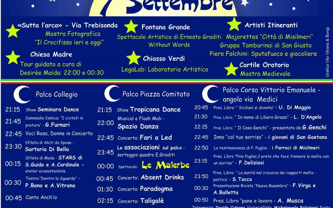 A SICILY MUSIC ACADEMY ALLA 2^ NOTTE BIANCA DELLA LEGALITA´ A MISILMERI